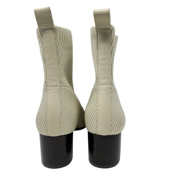Everlane Cream Ribbed Ankle Booties - Picture 6 of 9